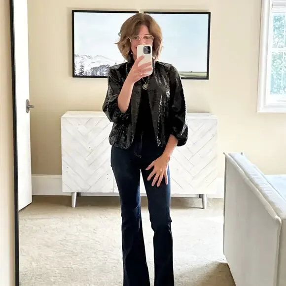 DIANE Von FURSTENBERG DVF Tonda Sequin Jacket 4|S - Picture 3 of 11